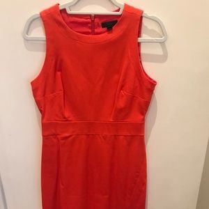 J. Crew Orange Sleeveless Dress